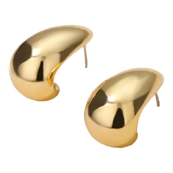 24K Gold Plated Drop Earrings - Picture 7 of 13